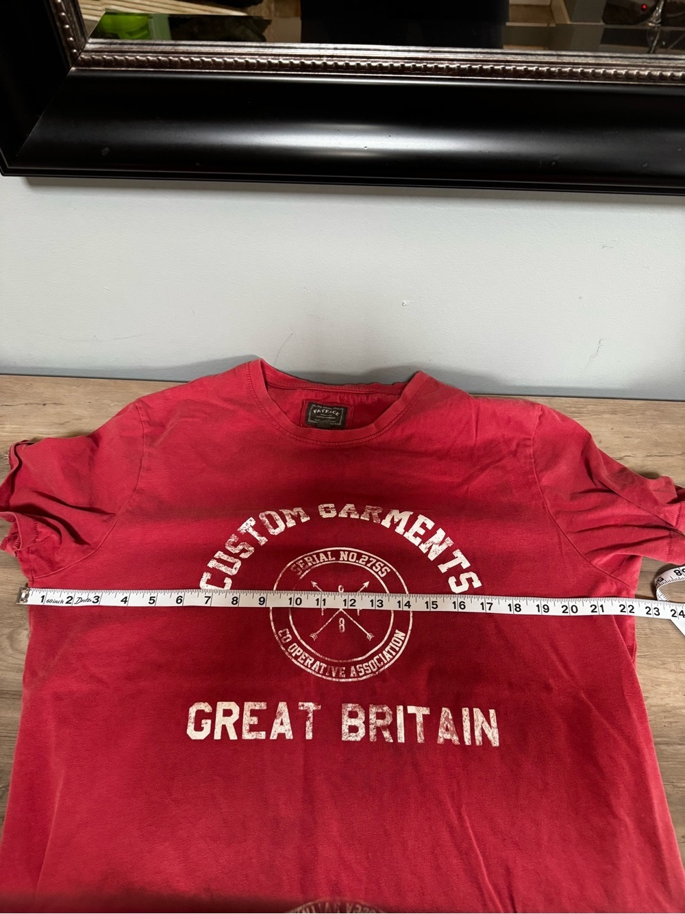 Fat Face Men's Brick Red Short Sleeve Crew Tee-Great Britain 🇬🇧 - Picture 8 of 9